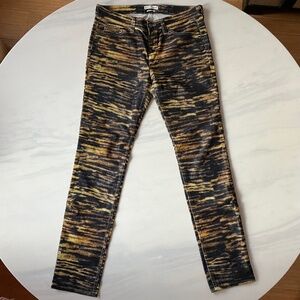 Isabel Marant Tiger Stripe Corduroy Rock & Roll Jeans 44 (35 x 33)